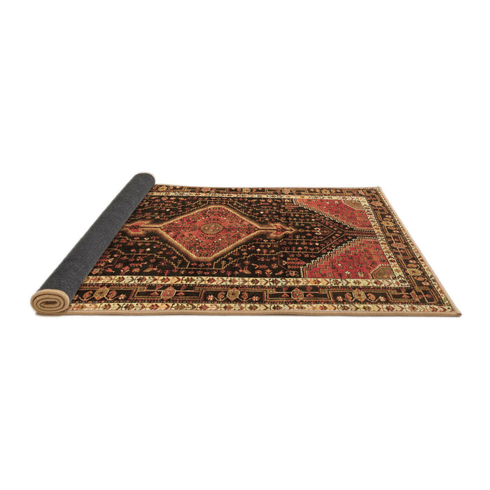 Sideview of Persian Brown Traditional Rug, tr1358brn