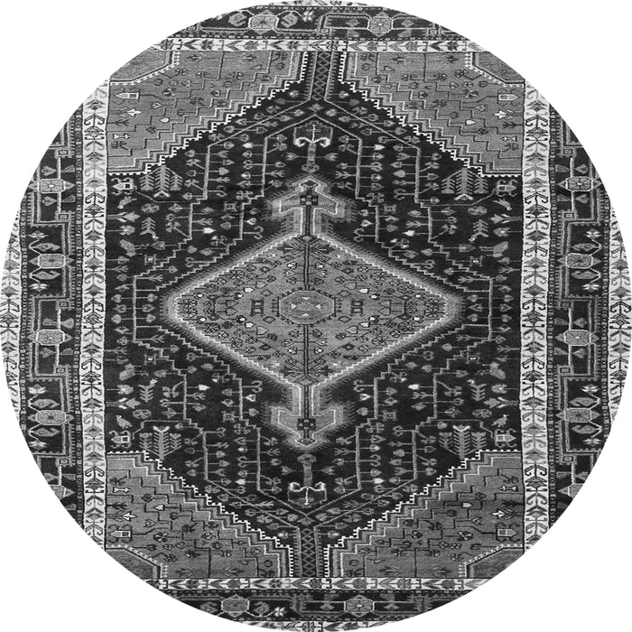 Machine Washable Persian Gray Traditional Rug, wshtr1358gry