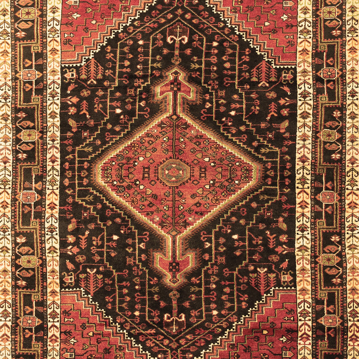 Machine Washable Persian Brown Traditional Rug, wshtr1358brn