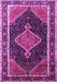 Machine Washable Persian Purple Traditional Area Rugs, wshtr1358pur