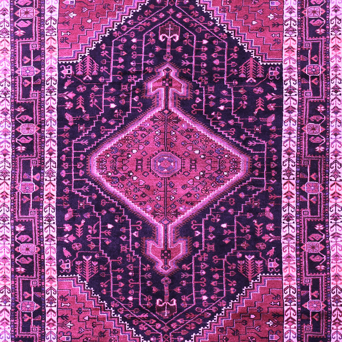 Machine Washable Persian Purple Traditional Area Rugs, wshtr1358pur