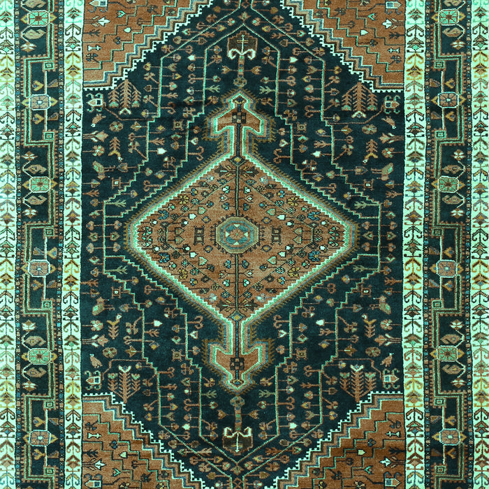 Persian Turquoise Traditional Rug, tr1358turq
