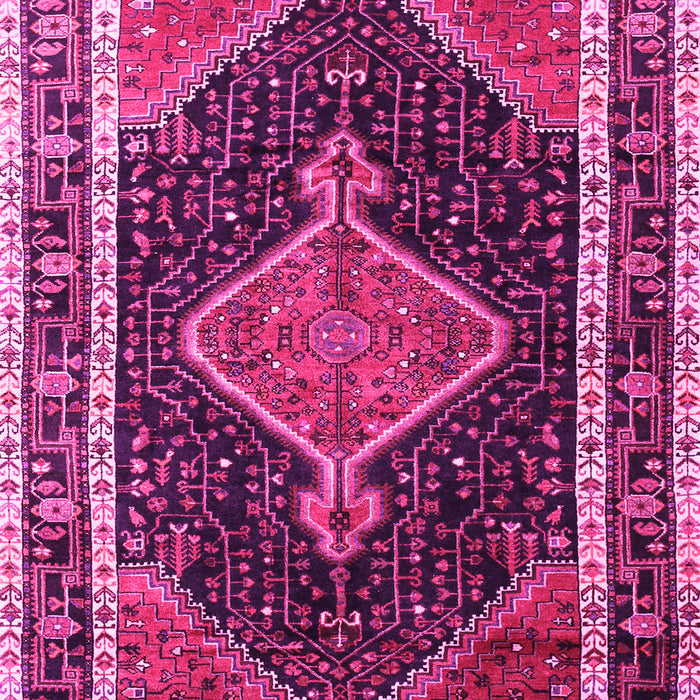 Machine Washable Persian Pink Traditional Rug, wshtr1358pnk