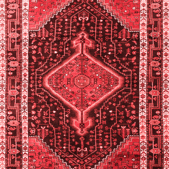 Machine Washable Persian Red Traditional Rug, wshtr1358red