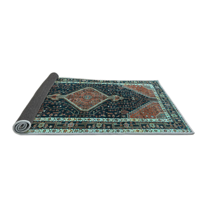 Sideview of Persian Light Blue Traditional Rug, tr1358lblu