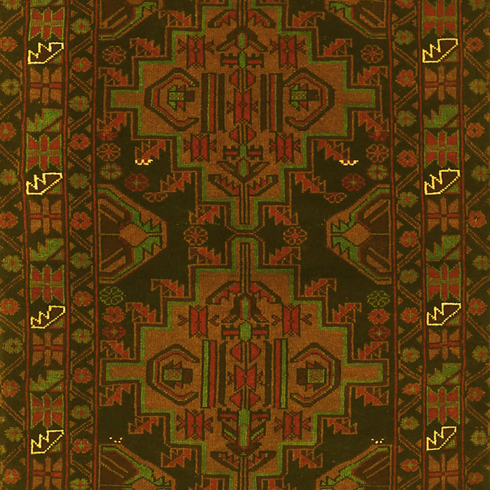 Machine Washable Persian Yellow Traditional Rug, wshtr1359yw