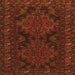 Serging Thickness of Persian Orange Traditional Rug, tr1359org