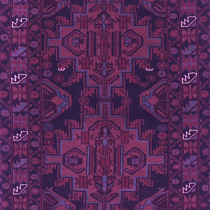 Machine Washable Persian Purple Traditional Area Rugs, wshtr1359pur
