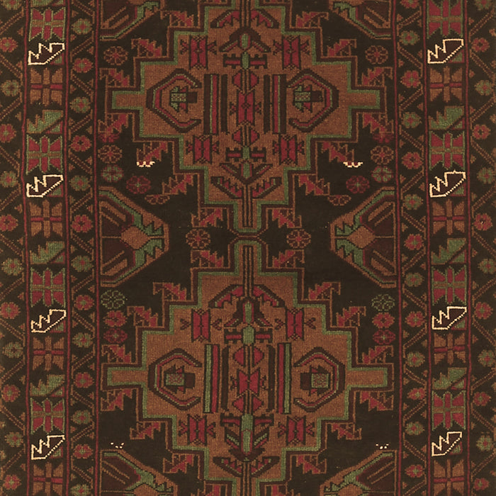 Machine Washable Persian Brown Traditional Rug, wshtr1359brn