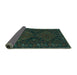 Sideview of Persian Turquoise Traditional Rug, tr1359turq
