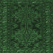 Square Persian Emerald Green Traditional Rug, tr1359emgrn