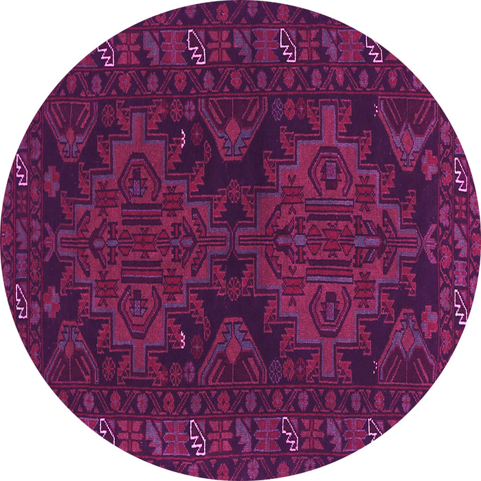 Round Persian Pink Traditional Rug, tr1359pnk