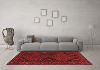 Machine Washable Persian Red Traditional Rug, wshtr1359red