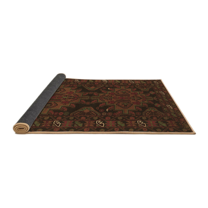 Sideview of Persian Brown Traditional Rug, tr1359brn