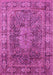 Medallion Pink Traditional Rug, tr135pnk