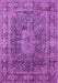 Medallion Purple Traditional Rug, tr135pur