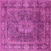 Square Medallion Pink Traditional Rug, tr135pnk