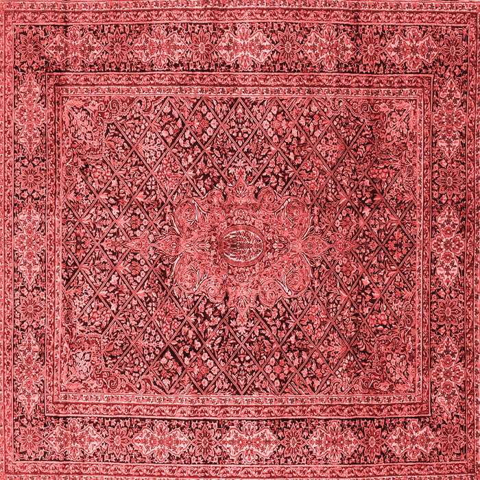 Medallion Red Traditional Rug, tr135red