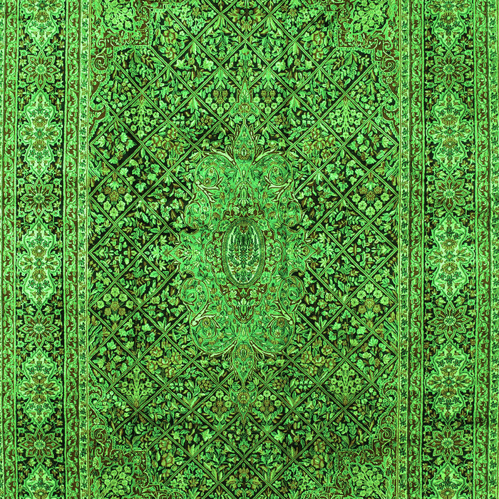Medallion Green Traditional Rug, tr135grn