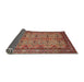 Sideview of Traditional Red Persian Rug, tr1360