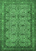 Machine Washable Persian Emerald Green Traditional Area Rugs, wshtr1360emgrn