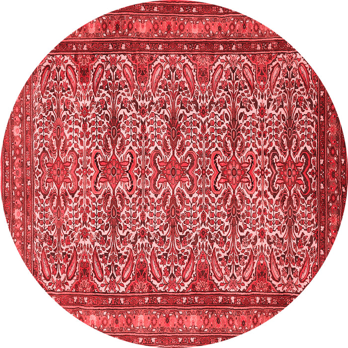 Machine Washable Persian Red Traditional Rug, wshtr1360red