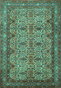 Persian Turquoise Traditional Rug, tr1360turq