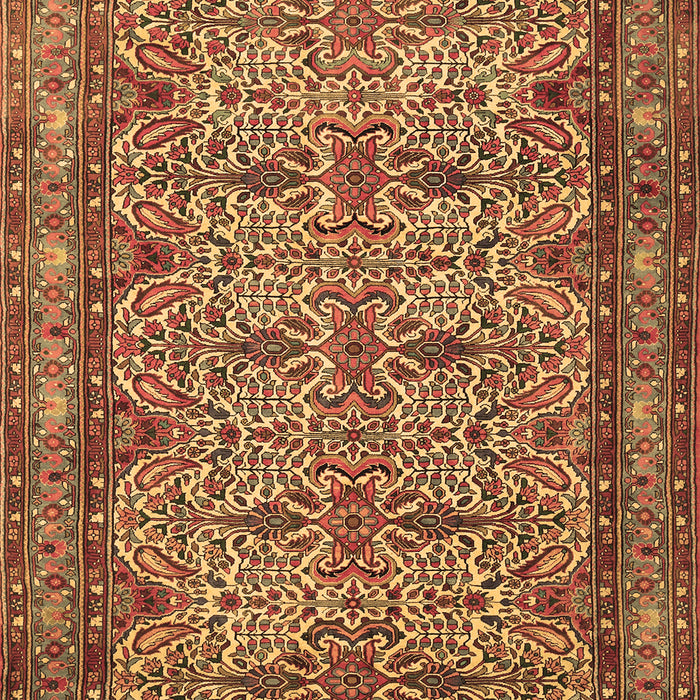 Machine Washable Persian Brown Traditional Rug, wshtr1360brn
