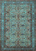 Persian Light Blue Traditional Rug, tr1360lblu