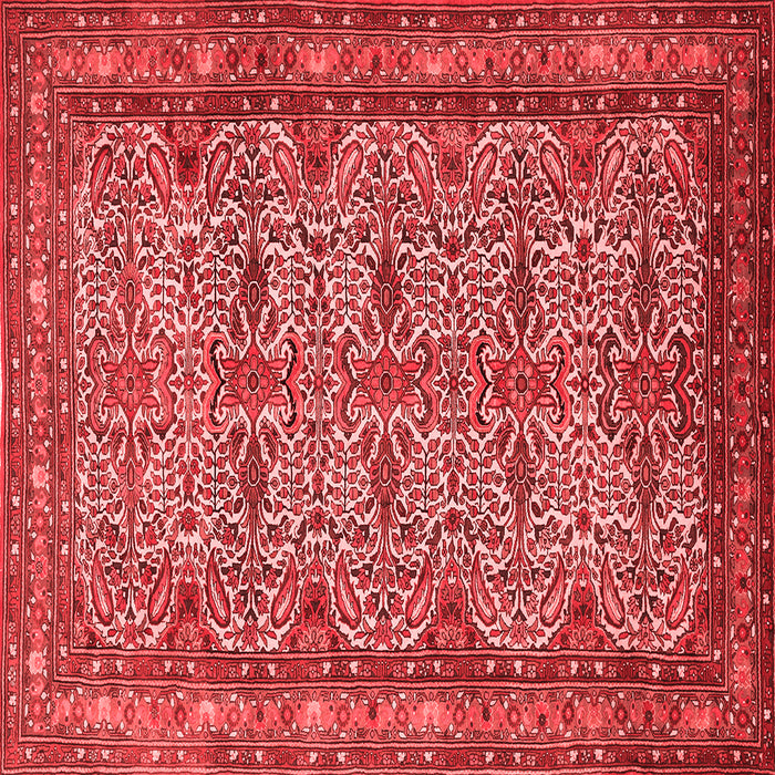 Machine Washable Persian Red Traditional Rug, wshtr1360red