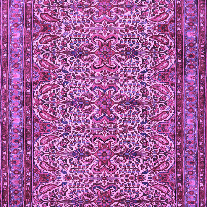 Machine Washable Persian Purple Traditional Area Rugs, wshtr1360pur