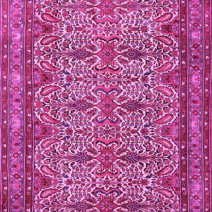 Machine Washable Persian Pink Traditional Rug, wshtr1360pnk