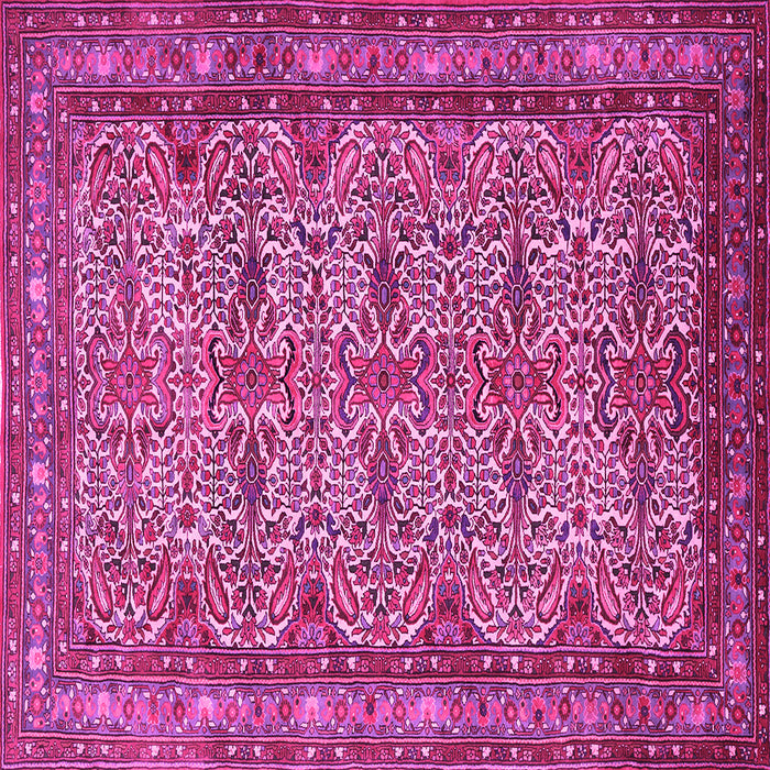 Square Persian Pink Traditional Rug, tr1360pnk