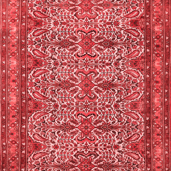 Machine Washable Persian Red Traditional Rug, wshtr1360red