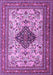 Machine Washable Persian Purple Traditional Area Rugs, wshtr1361pur