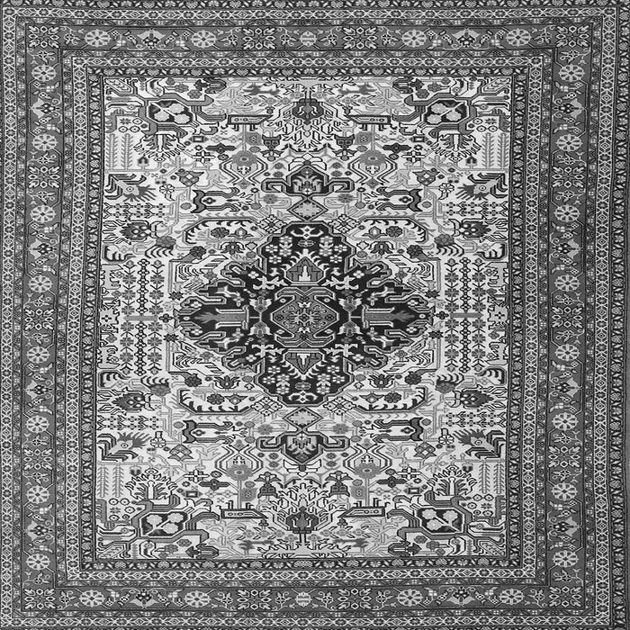 Serging Thickness of Persian Gray Traditional Rug, tr1361gry