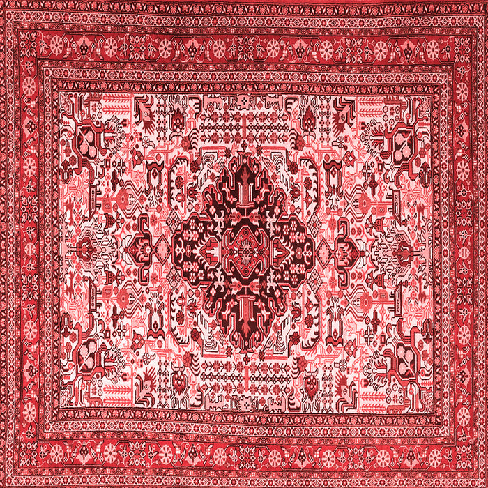 Machine Washable Persian Red Traditional Rug, wshtr1361red