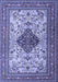 Machine Washable Persian Blue Traditional Rug, wshtr1361blu