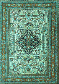 Persian Turquoise Traditional Rug, tr1361turq