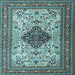 Square Persian Light Blue Traditional Rug, tr1361lblu