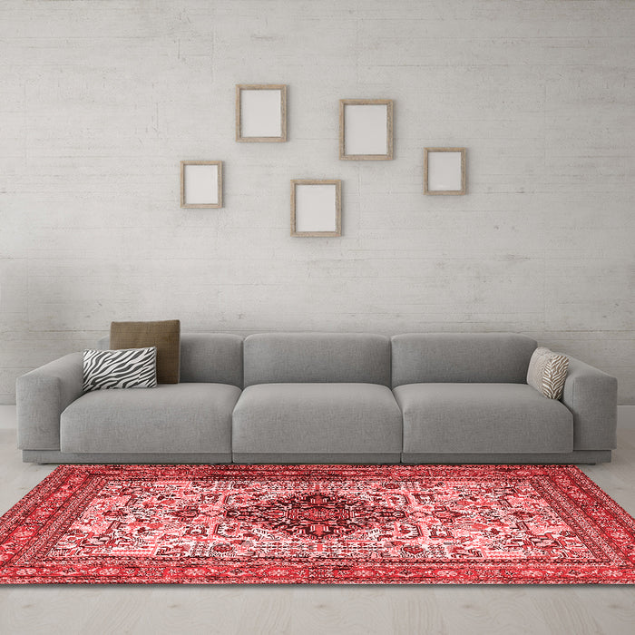 Traditional Red Washable Rugs
