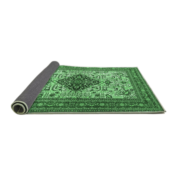 Sideview of Persian Emerald Green Traditional Rug, tr1361emgrn