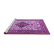 Sideview of Machine Washable Persian Purple Traditional Area Rugs, wshtr1361pur