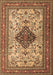 Machine Washable Persian Brown Traditional Rug, wshtr1361brn