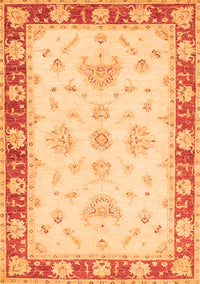 Oriental Orange Traditional Rug, tr1362org