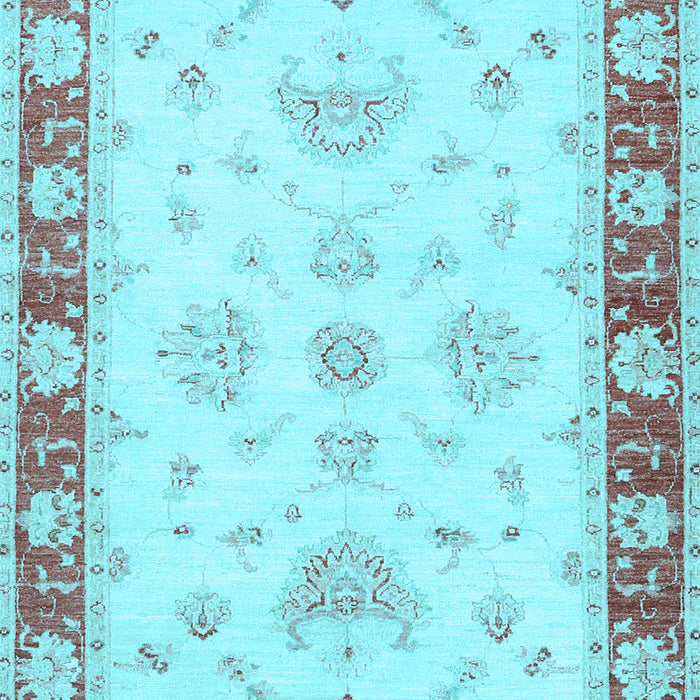 Machine Washable Oriental Light Blue Traditional Rug, wshtr1362lblu