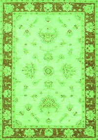 Oriental Green Traditional Rug, tr1362grn