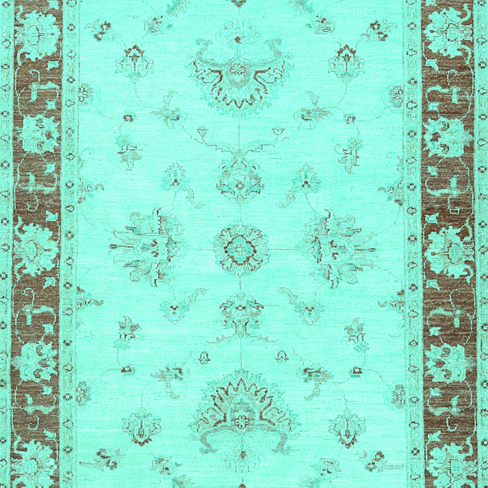 Oriental Turquoise Traditional Rug, tr1362turq
