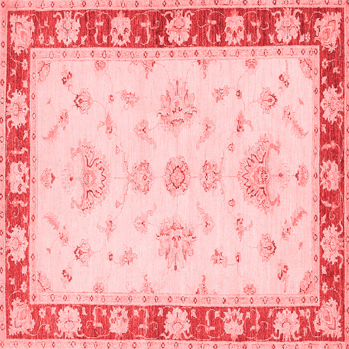 Machine Washable Oriental Red Traditional Rug, wshtr1362red