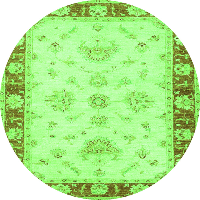 Machine Washable Oriental Green Traditional Area Rugs, wshtr1362grn